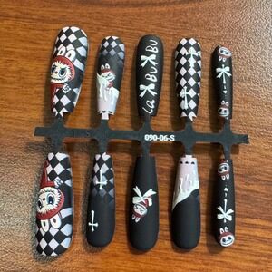 Press On Nails Kawaii Goth Emo False‎ Nails